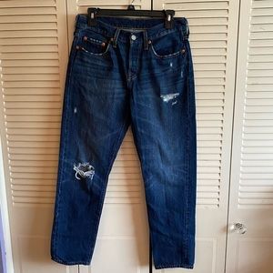 Levi’s NEVER WORN 501 Tapered Dark Denim Jeans